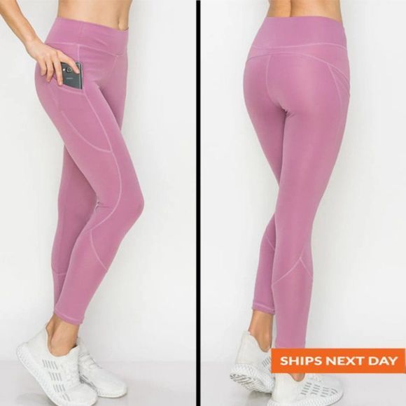 Seam Detail Pocket Legging - Everyday Legging - Affordable Legging - Legging - A - Picture 1 of 3